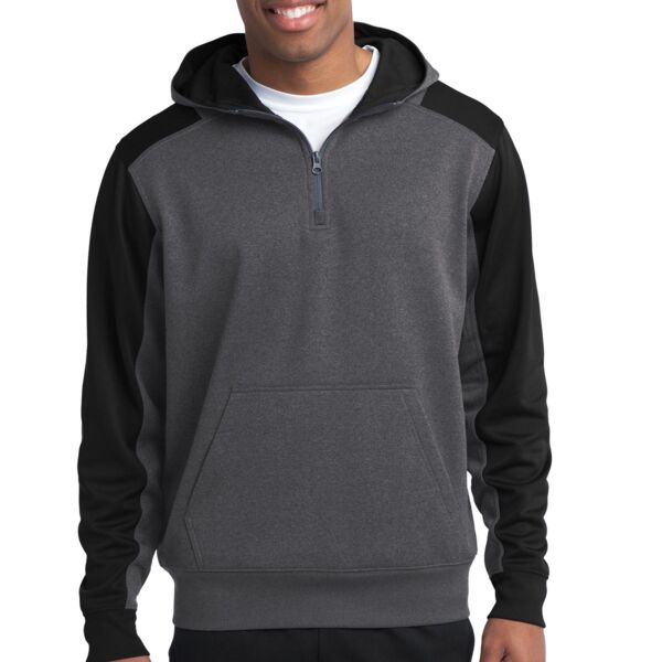 Tech Fleece Colorblock 1/4 Zip Hooded Sweatshirt Thumbnail